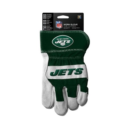 THE SPORTS VAULT The Sports Vault 7183101539 New York Jets the Closer Design Work Style Gloves 7183101539